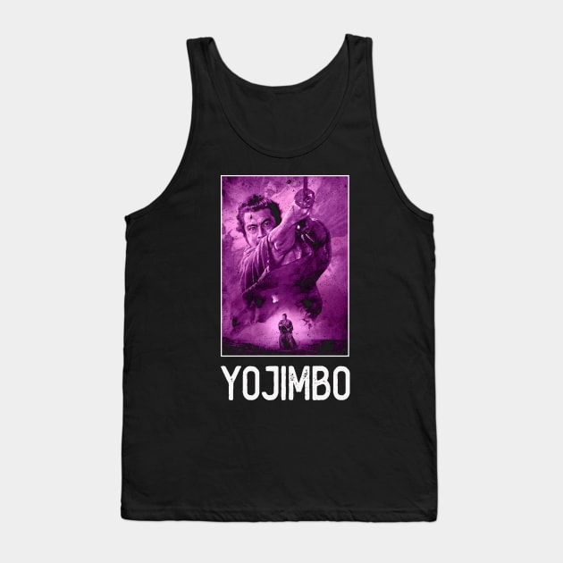 Cinematic Samurai Iconic Power Yojimbos Nostalgia Tribute Shirt Tank Top by Mandala Flowers